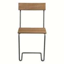 Stuhl 1, Feuerverzinkter Stahl - Teakholz -Lassen Sie Ihre Gartenmöbel fließen. 101312 Stol 1 teak fram