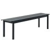 Muuto Linear Steel Bank, 170 Cm, Schwarz -Lassen Sie Ihre Gartenmöbel fließen. 1039Muuto iso19 TH