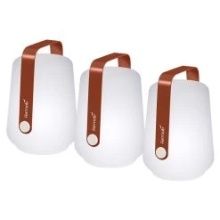 Balad Lampe 12 Cm, 3er Set, Ockerrot