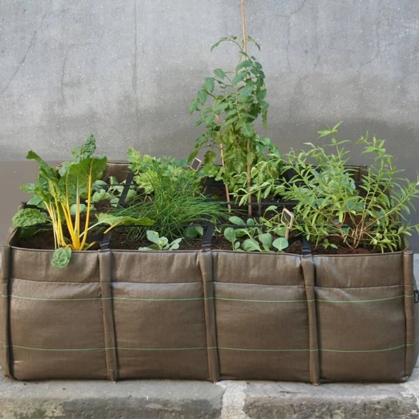 Bacsquare 4 Stoffpflanzgefäß, 140 l, Geotextil 4 Bacsquare 4 Stoffpflanzgefäß, 140 l, Geotextil – Bild 2