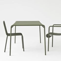 Hay Tisch Palissade, 82,5 X 90 Cm, Olivgrün -Lassen Sie Ihre Gartenmöbel fließen. 1180Hay iso 1
