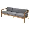 Skagerak Virkelyst 3 Sitzer Sofa, Teak – Aschgrau -Lassen Sie Ihre Gartenmöbel fließen. 1505783 Virkelyst 3 seater Ash