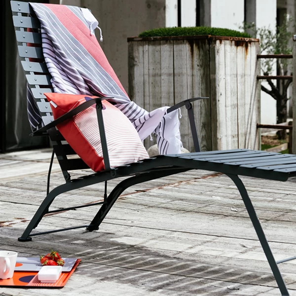 Bistro Metal Chaiselongue, Anthrazit 4 Bistro Metal Chaiselongue, Anthrazit – Bild 2