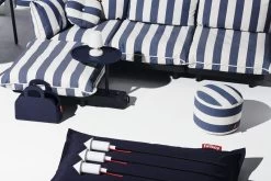 Fatboy Paletti Sofa, 2 Module, Links, Ozeanblau Gestreift -Lassen Sie Ihre Gartenmöbel fließen. 21 FATBOY Blue 01 Masterpiece