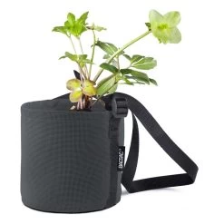 Hängender Stoffblumentopf, 3 L, Schwarzgrau 5 Hängender Stoffblumentopf, 3 L, Schwarzgrau -Lassen Sie Ihre Gartenmöbel fließen. 304071 2 POT SUSPENDRE ROND 3L TOILE GRIS ANTHRACITE ASPHALTE BACSAC