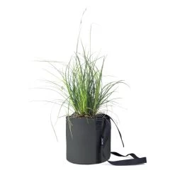 Hängender Stoffblumentopf, 10 L, Schwarzgrau 9 Hängender Stoffblumentopf, 10 L, Schwarzgrau -Lassen Sie Ihre Gartenmöbel fließen. 304082 4 POT SUSPENDRE ROND 10L TOILE GRIS ANTHRACITE ASPHALTE BACSAC