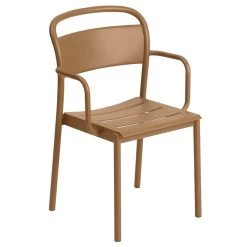Muuto Linear Steel Armlehnstuhl, Burnt Orange