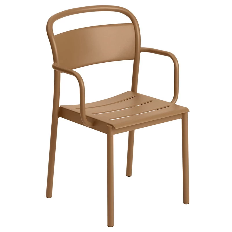 Muuto Linear Steel Armlehnstuhl, Burnt Orange 3 Muuto Linear Steel Armlehnstuhl, Burnt Orange