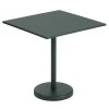 Muuto Linear Steel Cafétisch 70 X 70 Cm, Dunkelgrün -Lassen Sie Ihre Gartenmöbel fließen. 410Muuto AK