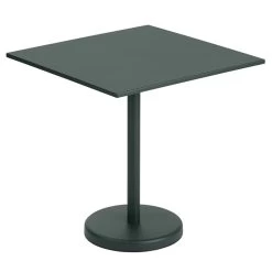 Muuto Linear Steel Cafétisch 70 X 70 Cm, Dunkelgrün