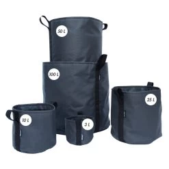 Stoffblumentopf, Dunkelgrau -Lassen Sie Ihre Gartenmöbel fließen. 41Bacsac iso