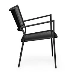 Jig Mesh Easy Stuhl, Schwarz -Lassen Sie Ihre Gartenmöbel fließen. 42Massproduction18 TH