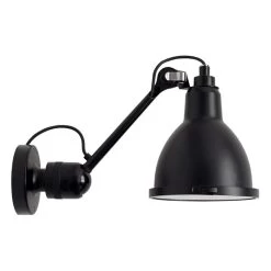 Lampe Gras 304 Classic Außenlampe, Runder Schirm, Schwarz