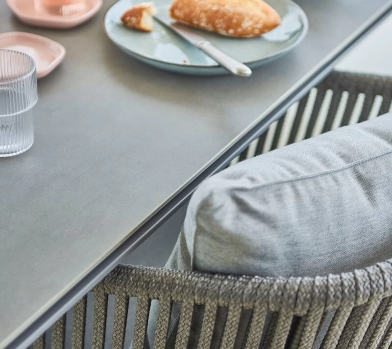 Pure Esstisch, 200 x 100 cm, Hellgrau - Betongraue Keramik 5 Pure Esstisch, 200 x 100 cm, Hellgrau - Betongraue Keramik – Bild 3