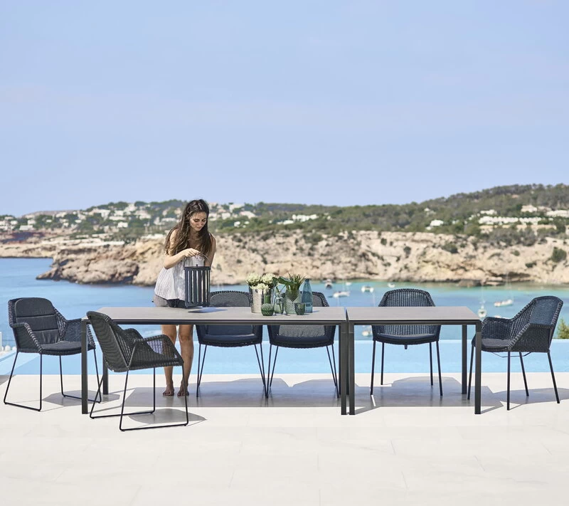 Breeze Sitzkissen Für Stapelbaren Esszimmerstuhl, Schwarz 5 Breeze Sitzkissen Für Stapelbaren Esszimmerstuhl, Schwarz – Bild 3