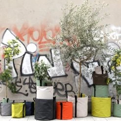 Stoffblumentopf, Dunkelgrau -Lassen Sie Ihre Gartenmöbel fließen. 53Bacsac iso 1