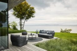 Circle Fußhocker, Groß, Rund, Dunkelgrau 7 Circle Fußhocker, Groß, Rund, Dunkelgrau -Lassen Sie Ihre Gartenmöbel fließen. 54200GAITG 55200GAITG 2