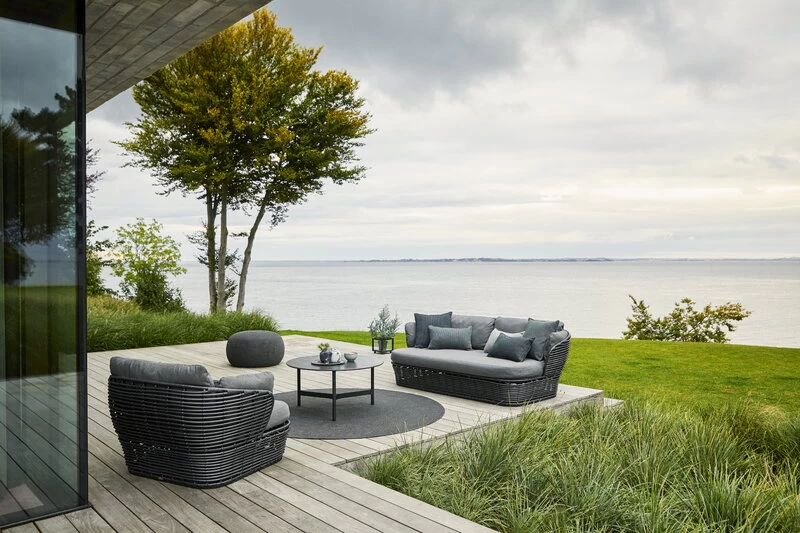 Circle Fußhocker, Groß, Rund, Dunkelgrau 5 Circle Fußhocker, Groß, Rund, Dunkelgrau – Bild 3