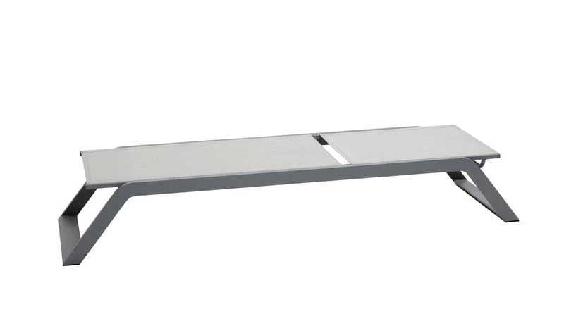 Siesta Sonnenliege, Hellgrau 4 Siesta Sonnenliege, Hellgrau – Bild 2