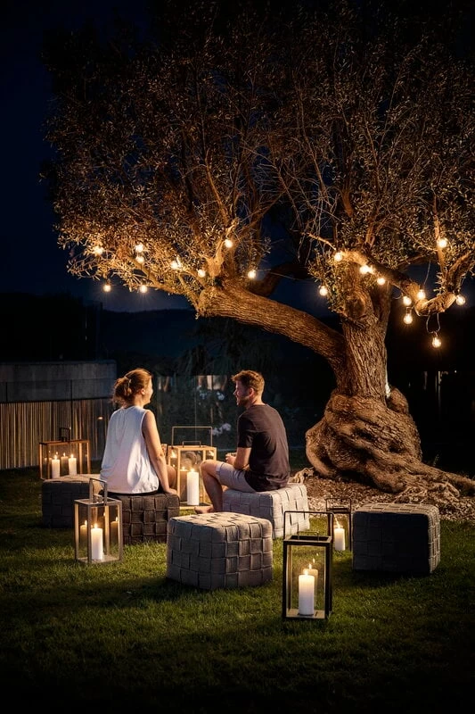 Lighthouse Laterne, Rechteckig, Teakholz – Lavagrau 5 Lighthouse Laterne, Rechteckig, Teakholz – Lavagrau – Bild 3