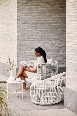 Nest Sessel, Rund, Weiß -Lassen Sie Ihre Gartenmöbel fließen. 57421WSW 57422WSW 1