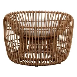 Nest Sessel, Rund, Natur – Hellgrau 9 Nest Sessel, Rund, Natur – Hellgrau -Lassen Sie Ihre Gartenmöbel fließen. 57422USL 3