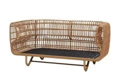 Nest 2 Sitzer Sofa, Natur – Hellgrau -Lassen Sie Ihre Gartenmöbel fließen. 57522USL