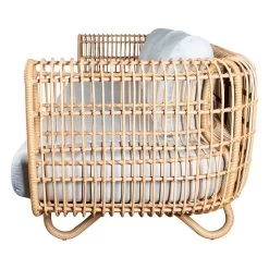 Nest 3-Sitzer-Sofa, Natur – Hellgrau -Lassen Sie Ihre Gartenmöbel fließen. 57523USL 1