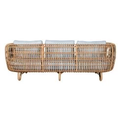 Nest 3-Sitzer-Sofa, Natur – Hellgrau -Lassen Sie Ihre Gartenmöbel fließen. 57523USL 3
