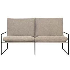 Ferm LIVING Desert 2-Sitzer-Sofa, Schwarz - Dunkles Sandbeige, Dolce