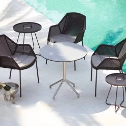 On-the-move Tisch, Groß, Schwarz 9 On-the-move Tisch, Groß, Schwarz -Lassen Sie Ihre Gartenmöbel fließen. 75CANE line iso