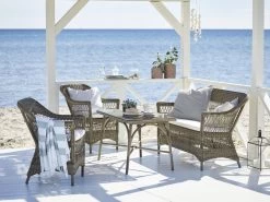 Charlot 2-Sitzer-Sofa, Antikgrau – Weiß -Lassen Sie Ihre Gartenmöbel fließen. 9190T Charlot 2 seater victoria beach bf