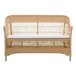 Charlot 2-Sitzer-Sofa, Natur – Weiß -Lassen Sie Ihre Gartenmöbel fließen. 9290U Charlot cushion front