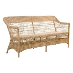 Charlot 3-Sitzer-Sofa, Natur – Weiß 10 Charlot 3-Sitzer-Sofa, Natur – Weiß -Lassen Sie Ihre Gartenmöbel fließen. 9293U Charlot