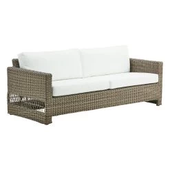 Carrie Sofa, Antikgrau – Weiß