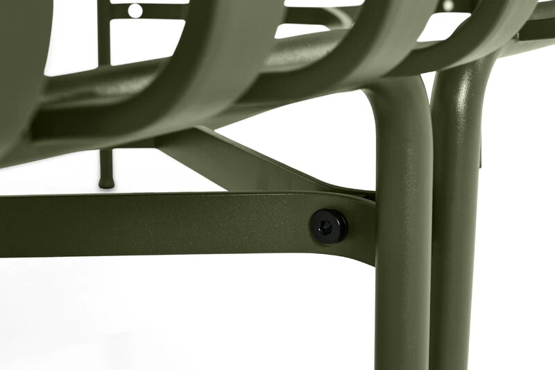 Hay Palissade Park Sitzbank, Innen/außen, 2er-Set, Himmelgrau – Bild 4