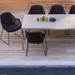 Sitzkissen Für Breeze Esszimmerstuhl, Taupe 6 Sitzkissen Für Breeze Esszimmerstuhl, Taupe -Lassen Sie Ihre Gartenmöbel fließen. 9CANE line iso