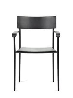 Serax August Stuhl Mit Armlehnen, Schmal, Schwarz -Lassen Sie Ihre Gartenmöbel fließen. B5020006Bs3