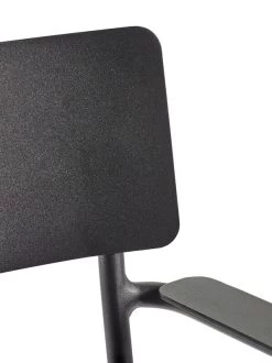 Serax August Stuhl Mit Armlehnen, Schmal, Schwarz -Lassen Sie Ihre Gartenmöbel fließen. B5020006Bs5