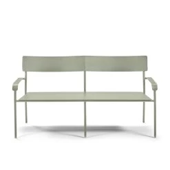 Serax August 2-Sitzer-Bank Mit Rückenlehne, Grün -Lassen Sie Ihre Gartenmöbel fließen. B5023001 514s1