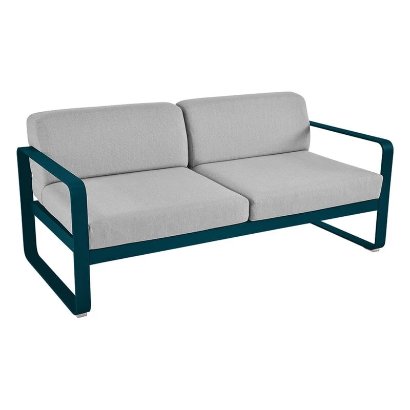 Bellevie 2-Sitzer-Sofa, Acapulcoblau - Flanellgrau 3 Bellevie 2-Sitzer-Sofa, Acapulcoblau - Flanellgrau