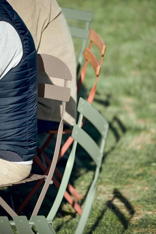 Bistro Metal Stuhl, Ockerrot 5 Bistro Metal Stuhl, Ockerrot – Bild 3