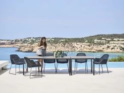 Breeze Sitzkissen Für Stapelbaren Esszimmerstuhl, Schwarz 13 Breeze Sitzkissen Für Stapelbaren Esszimmerstuhl, Schwarz -Lassen Sie Ihre Gartenmöbel fließen. Breeze black Pure alu basalt 210x100 100x100 model1 f7 2