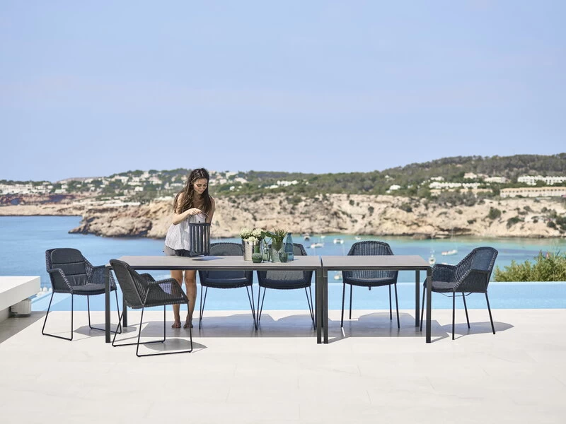 Breeze Sitzkissen Für Stapelbaren Esszimmerstuhl, Schwarz 8 Breeze Sitzkissen Für Stapelbaren Esszimmerstuhl, Schwarz – Bild 6