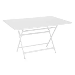 Caractere Tisch, 128 x 90 cm, Baumwollweiß