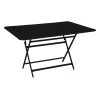 Caractere Tisch, 128 x 90 cm, Lakritzschwarz