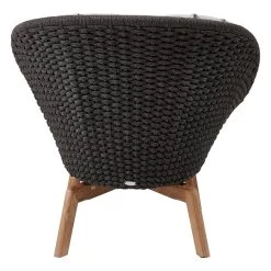 Peacock Loungesessel, Teakholz – Dunkelgrau -Lassen Sie Ihre Gartenmöbel fließen. Cane Line 5458RODGT 05 ee