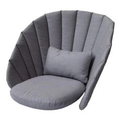 Sitzkissenset Für Peacock Loungesessel, Grau