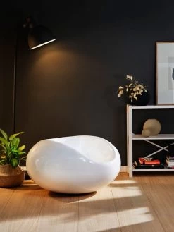 Pastil Stuhl, Weiß -Lassen Sie Ihre Gartenmöbel fließen. EEAA 0631