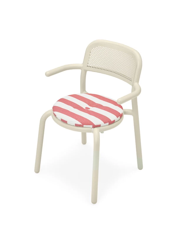 Fatboy Toní Stuhlkissen, Gestreift, Rot 4 Fatboy Toní Stuhlkissen, Gestreift, Rot – Bild 2